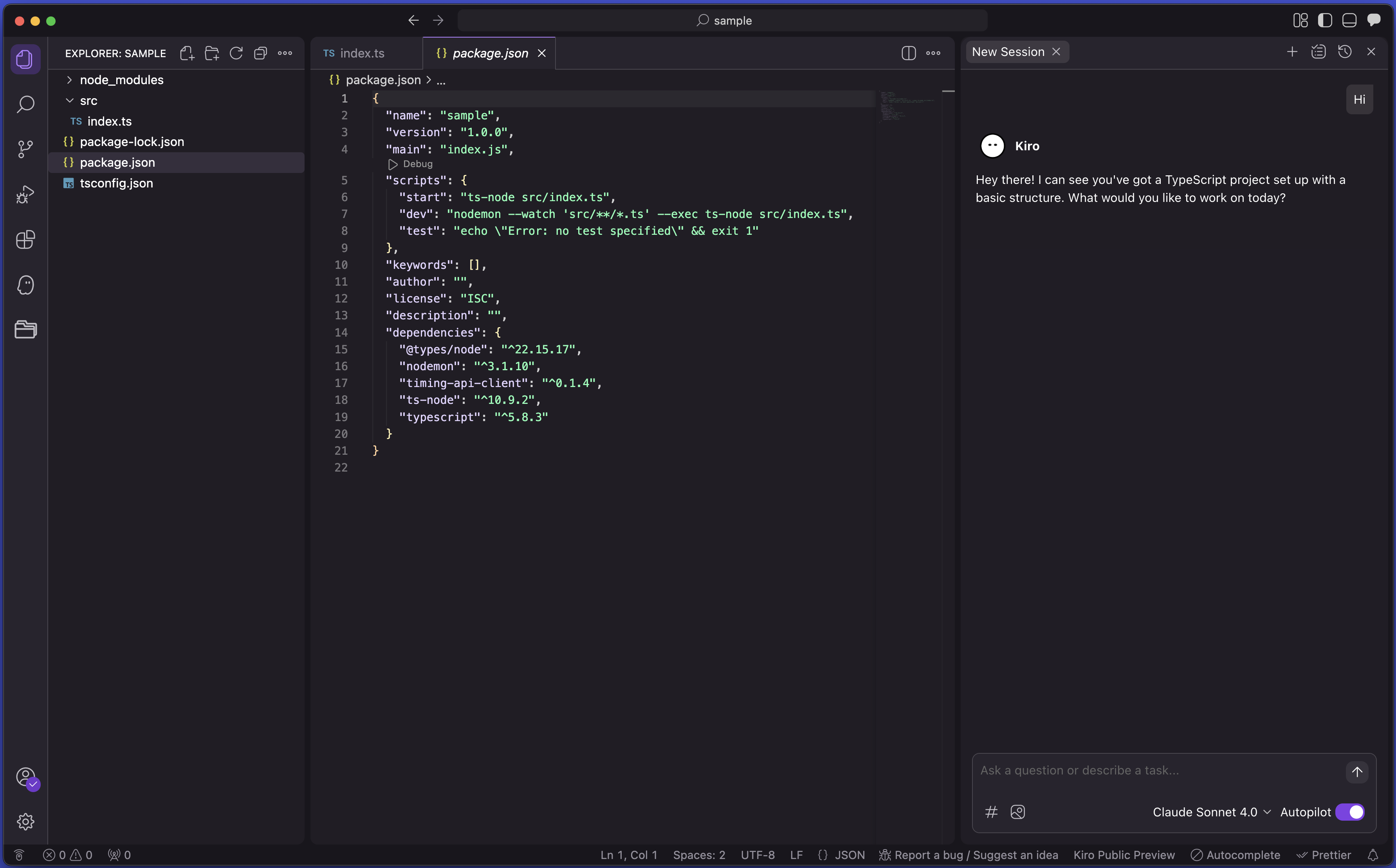 Kiroを利用してみる